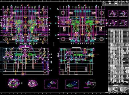Disegno stampo 2D Disegno stampo 2D